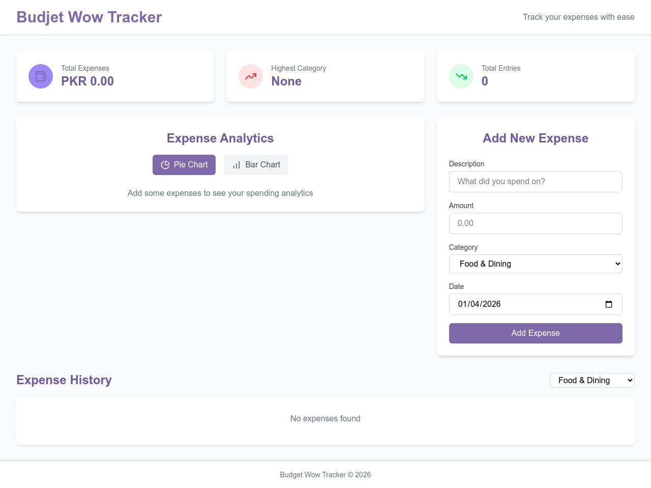 Expense Tracker 💲